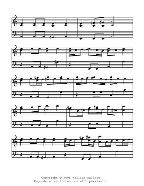 beethoven 7th symphony piano sheet music